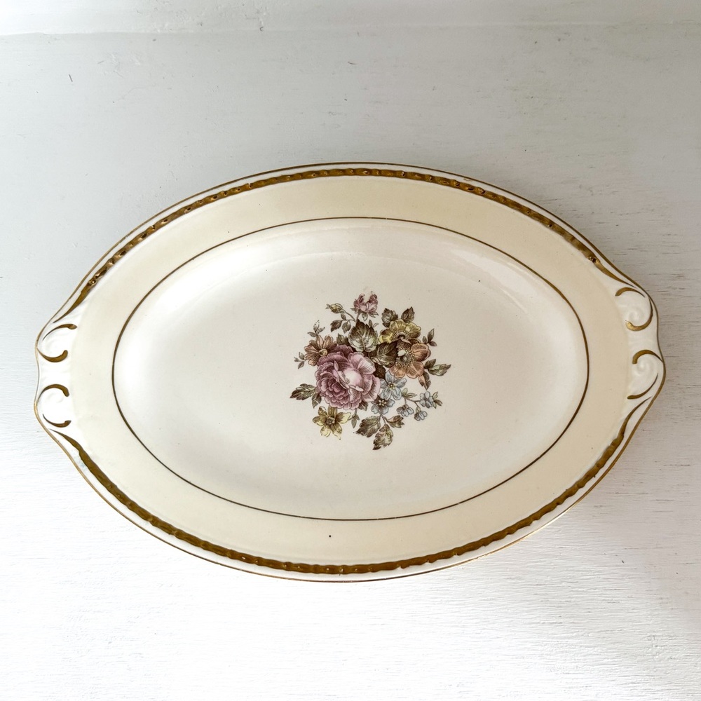 Homer Laughlin Georgian Eggshell English Regency Relish/Gravy Underplate